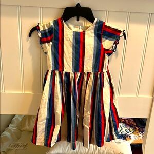 Pink Chicken Red and White Pleated Sundress